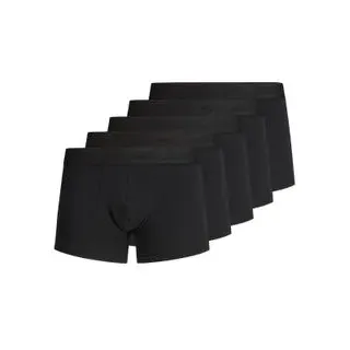 JACK & JONES Tone In Tone Boxershorts 5 Einheiten Black / Detail Black / Black XL