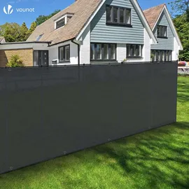 VOUNOT VOUNOT® Zaunblende 1×10m, Sichtschutz Zaun 90 g/m2 HDPE Schattiernetz,anthrazit