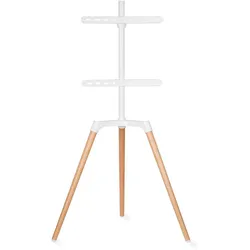 Nedis TV Bodenständer 50 - 65 " | maximal unterstützes Bildschirmgewicht: 35 kg | Scandinavian Design | drehbar | Anti-Kipp-Gurt | Schnappverschluss