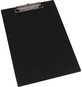 Eichner Klemmbrett A4, schwarz, Format 232x338 mm + Blockklammer und Öse