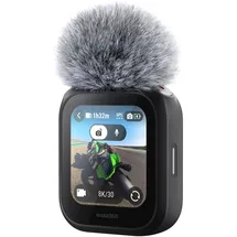 INSTA360 GPS Preview Remote with Built-In Mic Action-Cam Fernbedienung mit integriertem GPS, Live-Vorschau und eingebautem Mikrofon Black CINSCAVX
