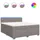 vidaXL Boxspringbett 180 x 200 cm Taupe