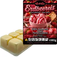 WonderWax Duftwachs Wax Melts für Duftlampe, 6 Würfel Duftmelt Wachsmelt Sojawachs Duftwachs Würfel für Raumdüfte, Wachs Duftöl Winter Indoor Schmelzen für Aromalampe Erdbeereis