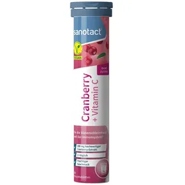 Sanotact Cranberry + C Brausetabletten