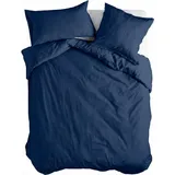 happyfriday Bettbezug Grafikmuster Blau 200 x 200 cm
