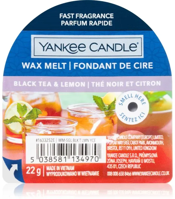 Yankee Candle Black Tea & Lemon wachs für aromalampen Signature 22 g