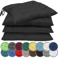 NatureMark Stuhlkissen 40 x 40 cm Schwarz