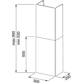 Franke 112.0285.288 Kaminabdeckung, Stahl, Schwarz