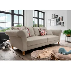 Big-Sofa HOME AFFAIRE "Tassilo", grün (hellgrün), B:266cm H:95cm T:110cm, 100% Polyester, Sofas