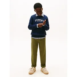Tommy Hilfiger regular fit Pullover aus reiner Baumwolle, Marine, 122