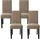 luxuskollektion Generisch Stuhlhussen 4er Set Blumendesign Universelle Stretch Stuhlbezüge, Waschbar & Abnehmbar, Elastische Stuhlüberzüge Für Esszimmer, Schlafzimmer & Wohnzimmer