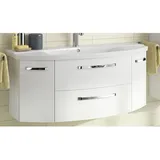 Pelipal Waschtischunterschrank 2 Schubladen 116,3 x 49,2 x 46 cm Weiß Hochglanz