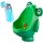 Relaxdays Kinder-Urinal 2er Set, Wand & unterwegs Toilettentrainer Jungen, Frosch & Elefant, Reise, mobil, mehrfarbig