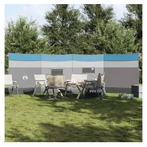 vidaXL Camping-Windschutz Blau 510x153 cm Wasserdicht