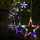 salcar Lichtervorhang LED 2 m x 1 m Bunt