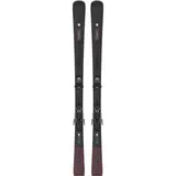 SALOMON Damen All-Mountain Ski E S/MAX N°10 + M10, Black/Cordovan Metallic/Silver Meta, 162