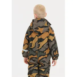 ZigZag Schneeoverall ZIGZAG "Tower", Jungen, Gr. 128, EURO-Größen, braun, grau, 100% Polyester, lang, Overalls, mit wasser- und winddichter TPU-Membran