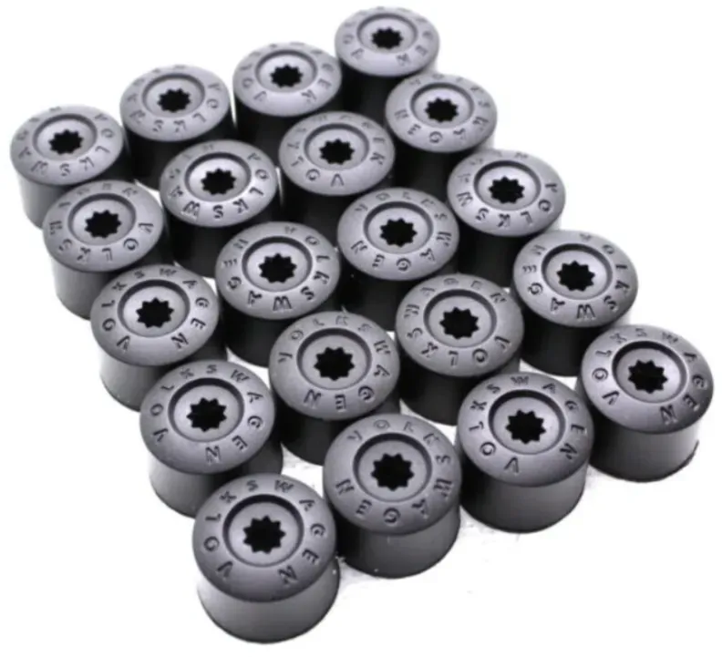 Radbolzenkappen 17 mm – 20 Stück für VW