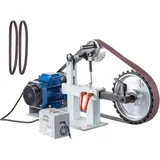 1500W Band- und Tellerschleifer, 2' x 82' Band, 16 1/4' x 12' Gummischeibe, 1 Phase in 3 Phase, für Werkstatt und Garage, Schwarz - Mophorn