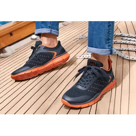 John Devin Schnürschuh Herren Blau/Orange 44