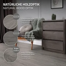 ML-Design PVC Bodenbelag Selbstklebende 91,5x15,3 cm Eiche Grau Holzoptik, rutschfest, wasserfest, Einfache Verlegung