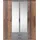 Pol-Power Drehtürenschrank Chicago 159 x 197 x 54 cm Braun