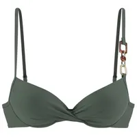 LASCANA Bikini-Top Damen Grün 36 Cup C