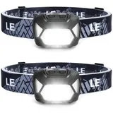 Offgridtec 2 Stk. Offgridtec Stirnlampe schwarz LED 220lm 1300 Lux IPX4