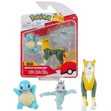 Pokémon Pokemon Figuren 3-Pack Boltund Machop & Squirtle – 5-8 cm Pokémon Figuren - Neueste Welle 2022 - Offiziell Lizenziert Spielzeug