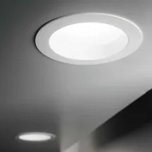 Ideal Lux Basic Wide 1 14,4 cm weiß Aluminium