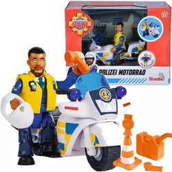 Feuerwehrmann Sam: Polizeimotorrad mit Figur Malcolm