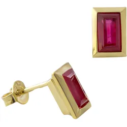 Acalee 70-1026-07 Rubin-Ohrringe Gold 333 / 8K Ohrstecker mit Rubin