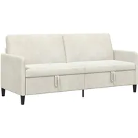vidaXL Sofa mit Stauraum Creme 192 x 78 x 87 cm Polyester