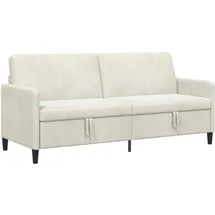 vidaXL Sofa mit Stauraum Creme 192 x 78 x 87 cm Polyester