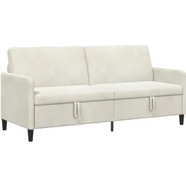 vidaXL Sofa mit Stauraum Creme 192 x 78 x 87 cm Polyester