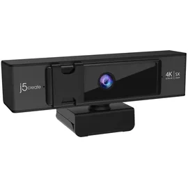 j5create USB 4K Ultra HD Webcam Schwarz
