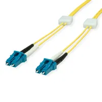 EasyLan LWL-LED-Patchkabel duplex 9/125μm OS2, LC/LC, gelb, 2 m