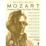 Music Minus One Mozart - Complete Music for Piano, 4 Hands