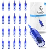 P-Beauty - Universal Nadelpatronen für A1 Dermapen Gerät - Microneedling mit Micronadeln für Hauterneuerung, Anti Aging, Aknenarben, Pigmentflecken - für alle A1 Derma Elektrik Pen - 20x 24-Pins