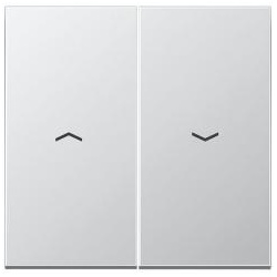 Wippe mit  Symbolen für Jalousie-Schalter (Aluminium)