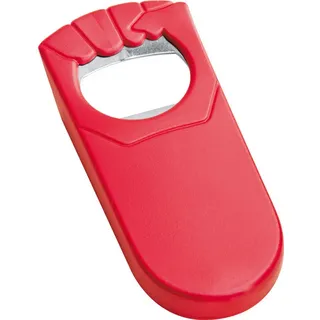 MacMa 10x Faust-Flaschenöffner / Farbe: rot
