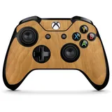 DeinDesign Skin kompatibel mit Microsoft Xbox One X Controller Folie Sticker Holzoptik Natur Holz