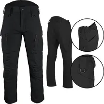 Mil-Tec Assault Ranger Softshell Cargohose Schwarz S