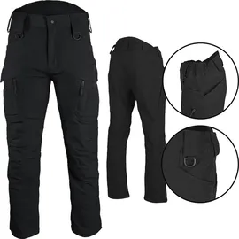 Mil-Tec Assault Ranger Softshell Cargohose Schwarz S