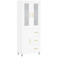 VidaXL Highboard Weiß 69,5x34x180 cm Holzwerkstoff