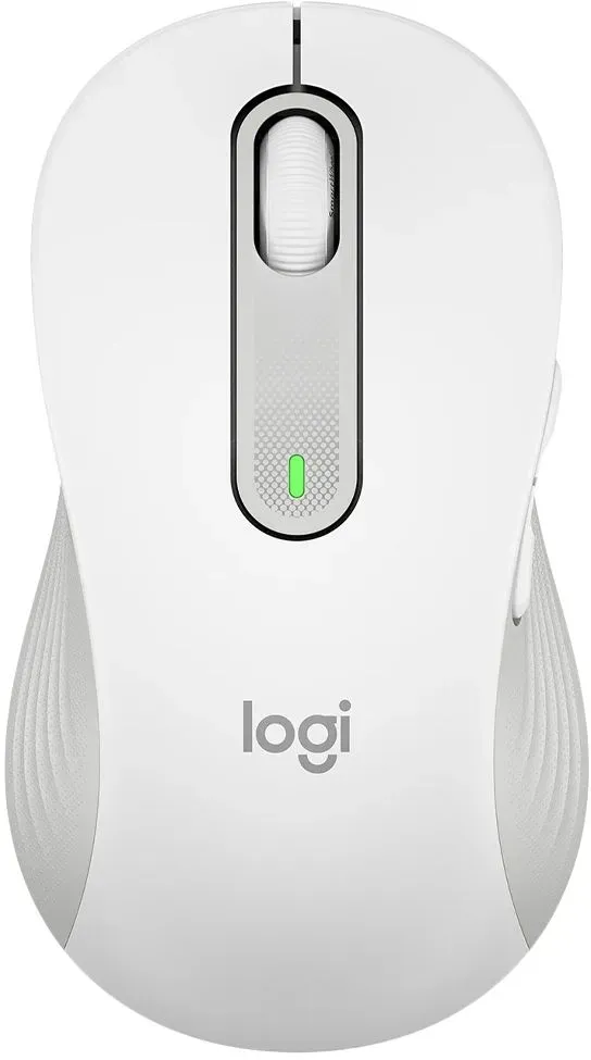 Logitech Signature M650 L Kabellose Maus - Für Linkshänder - weiss