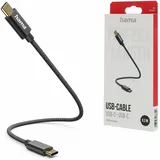 Hama USB-C auf USB-C 0,2 m Schwarz