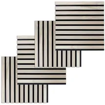 PROVISTON Akustik 3D Wandpaneel Eiche hell 4 St. 40 x 40 x 2,1 cm
