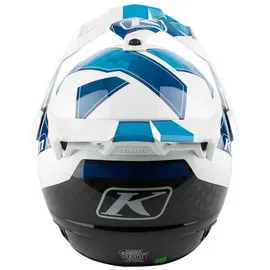 Klim Krios Pro ECE/DOT Spectrum Endurohelm - Weiß/Schwarz/Blau / XL