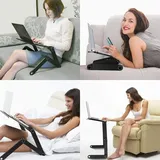 Skecten - Laptoptisch Betttisch Faltbar Klappbarer Computertisch Frühstückstisch Notebooktisch Kippbar